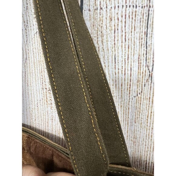 Vaan & Co Upcycled Patchwork Leather Suede Handbag Tote Brown XL Boho Earthy - Picture 4 of 12